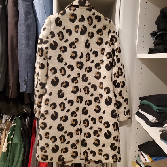 Leopard Print Peacoat - Picture 2 of 6